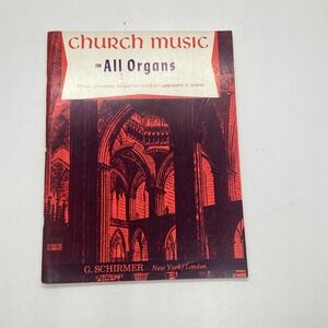 Church Music For All Organs Gregory Cohn G Schirmer 1970
